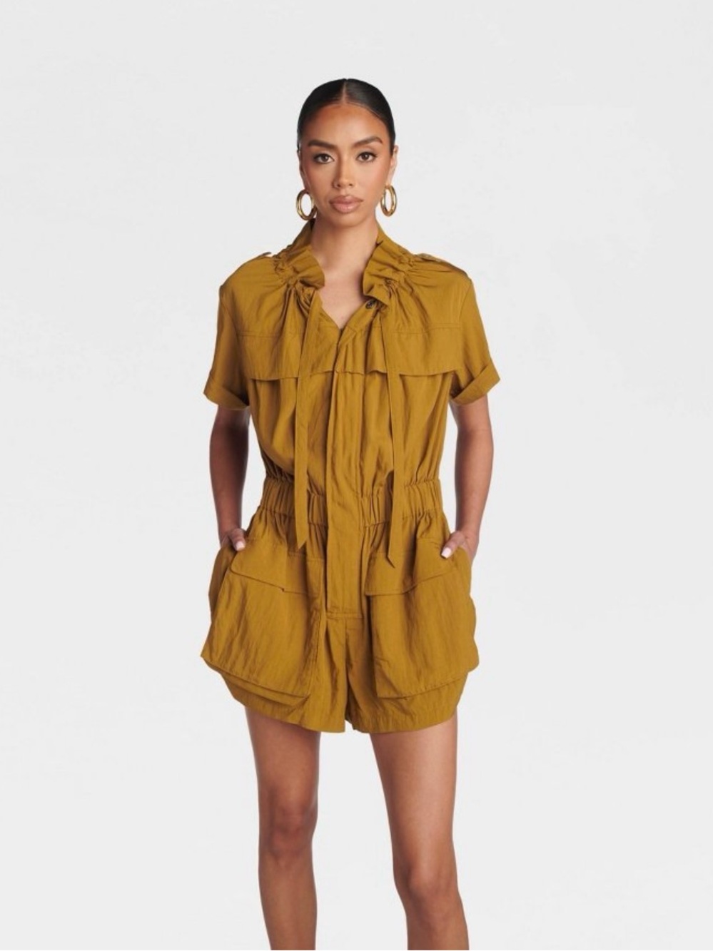 🎯NWT! KBB by KAHLANA Short Sleeve ‘The Utility Romper' -S,M,L